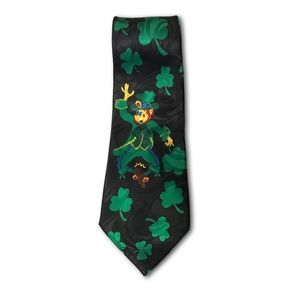 NWOT St. Patrick's Day Tie Leprechaun & Shamrocks